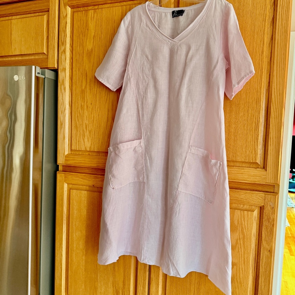 Fenini Linen Dress Size Small Like new